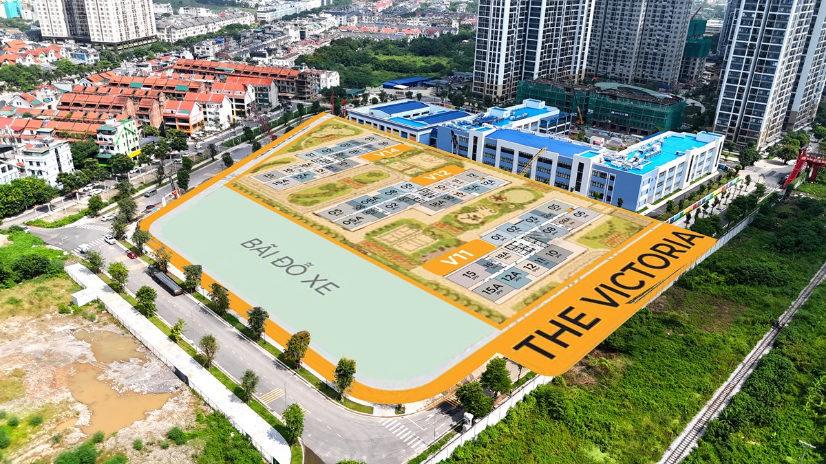 Mặt bằng thực tế The Victoria Smart City